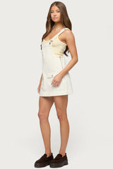 Overall Denim Mini Dress