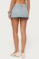Rae Denim Mini Skort