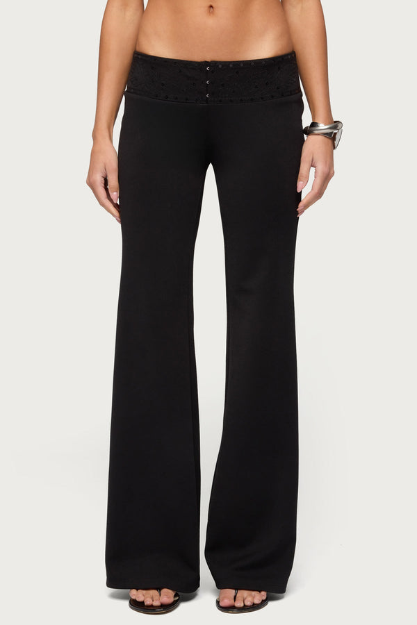 Katalia Sequin Flared Trousers