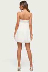 Ariellah Chiffon Babydoll Mini Dress