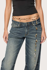 Mixed Bead Cord Belt