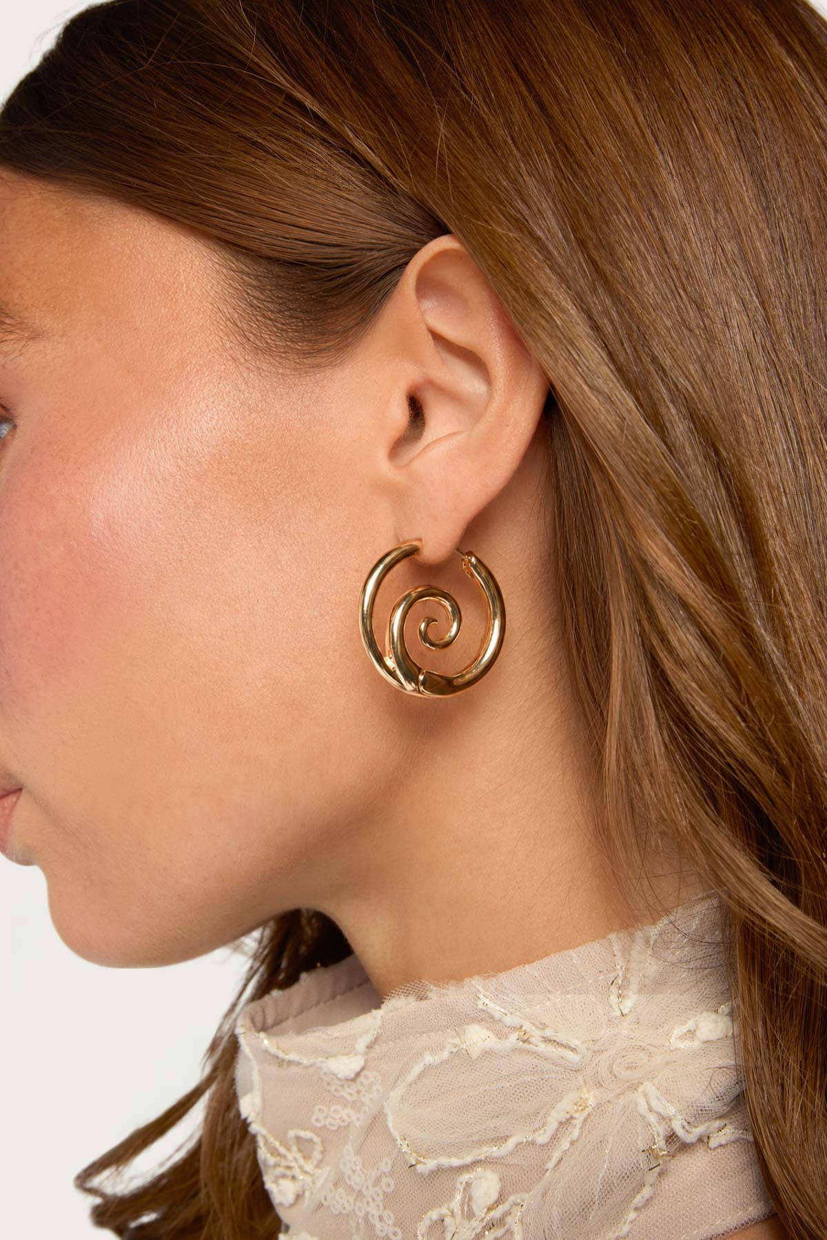 Spiral Hoop Earrings