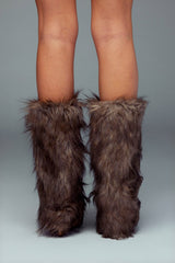 Full Moon Faux Fur Leg Warmers