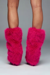 Disco Doll Faux Fur Leg Warmers