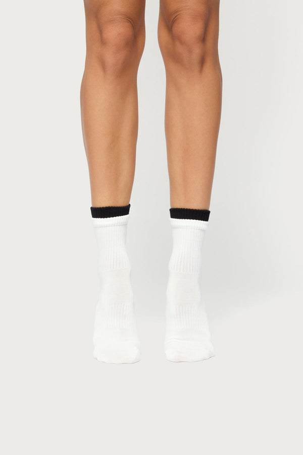 Contrast Layered Socks view 2