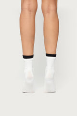 Contrast Layered Socks