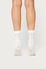 Frilly Pointelle Socks