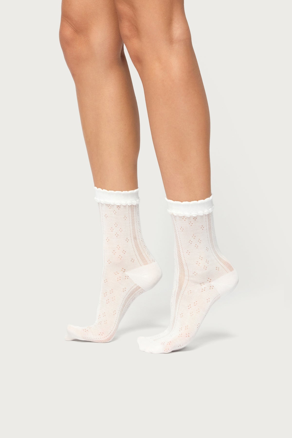 Frilly Pointelle Socks
