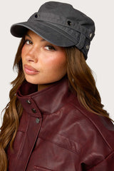 Buttoned Cadet Hat
