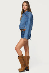 Maurice Fringed Denim Jacket