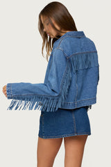 Maurice Fringed Denim Jacket