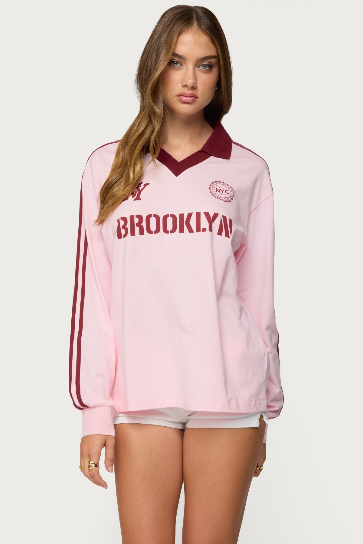 Brooklyn Contrast Oversized Rugby Shirt