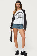 San Diego Off Shoulder Raglan Sweatshirt