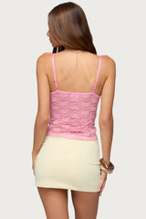 Eira Sheer Lace Tank Top