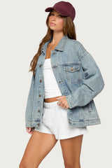 Dalia Oversized Denim Jacket