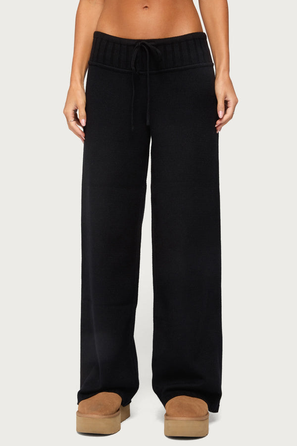 Russell Straight Leg Knit Trousers