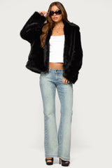 Mob Wife Faux Fur Jacket