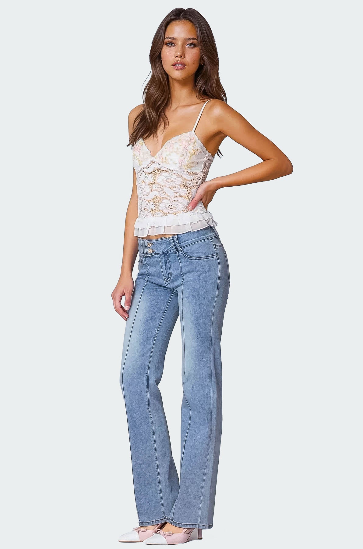 Torin Sheer Lace Tank Top