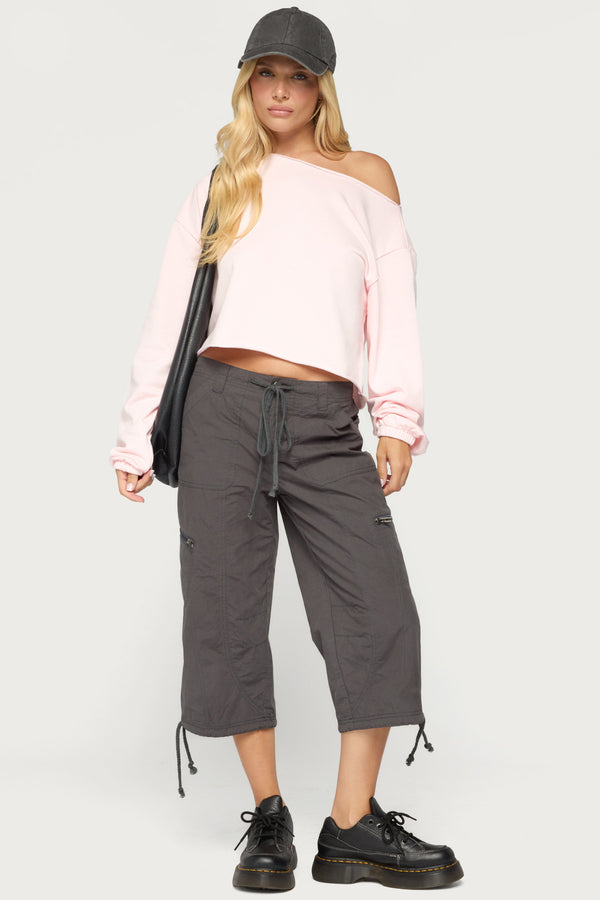 Aveline Off Shoulder Light Sweatshirt view 2