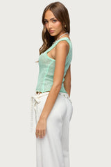 Eleora Sequin Knit Tank Top