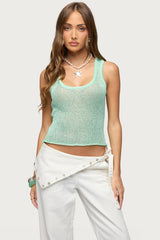 Eleora Sequin Knit Tank Top