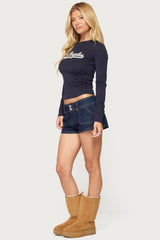 Keinan Low Rise Denim Shorts