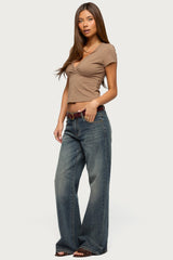 Merinda V Neck T Shirt