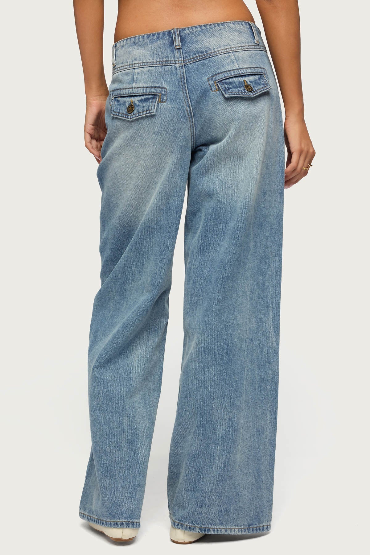 Meredith Low Rise Wide Leg Jeans