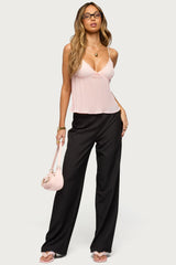 Kerie Pinstripe Low Rise Trousers