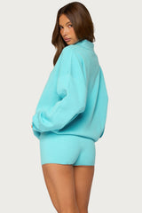 Lorie Oversized Knit Polo Sweater