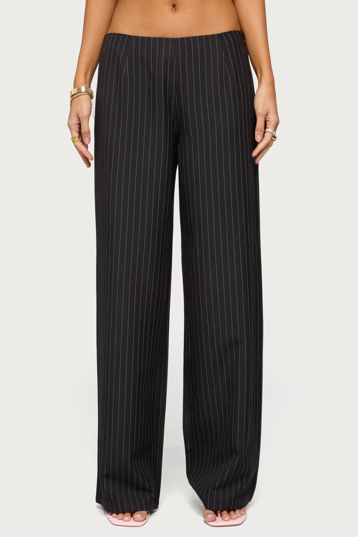 Kerie Pinstripe Low Rise Trousers