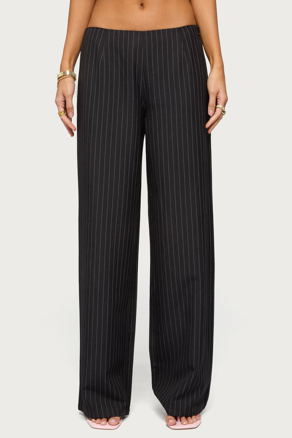 Kerie Pinstripe Low Rise Trousers