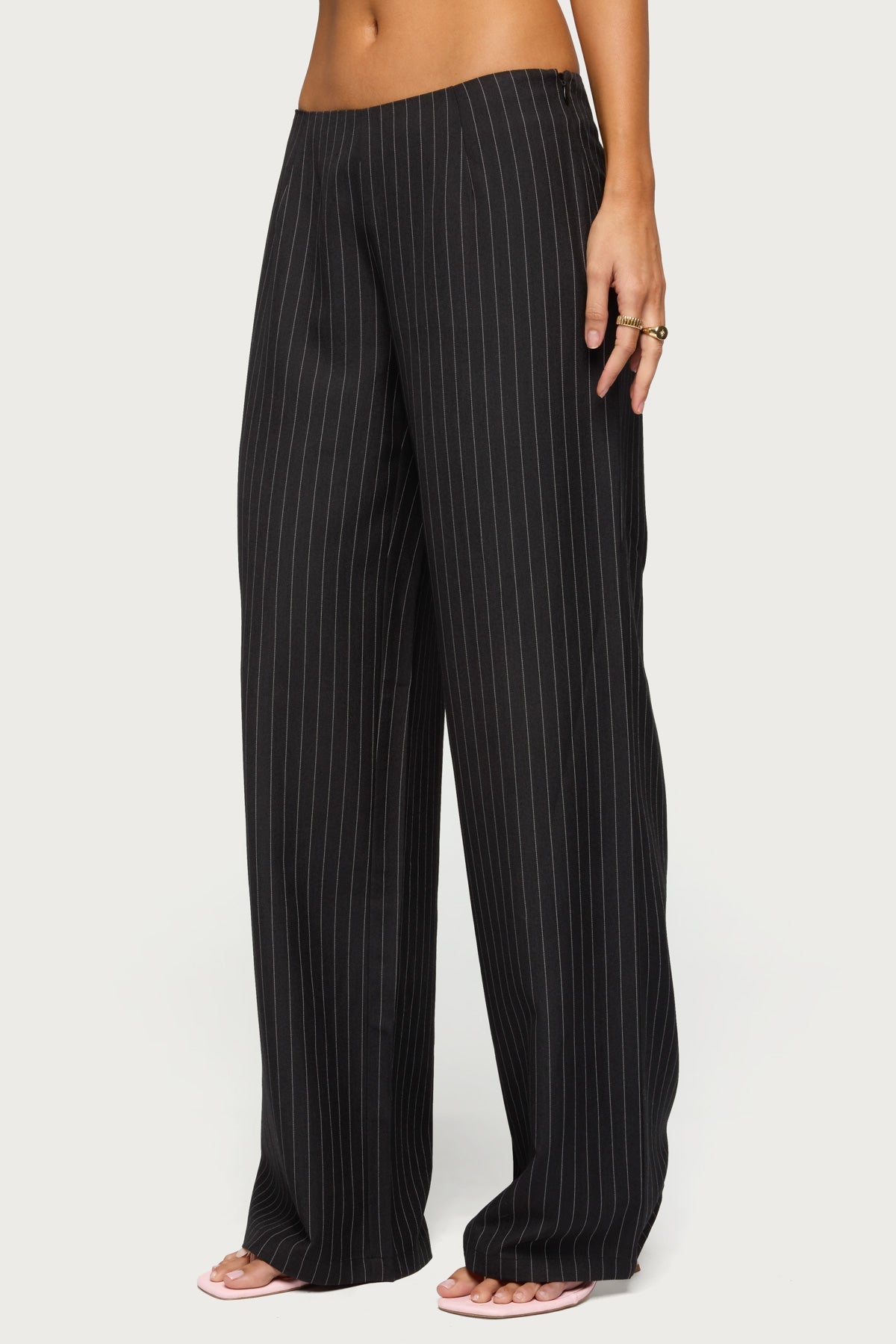 Kerie Pinstripe Low Rise Trousers