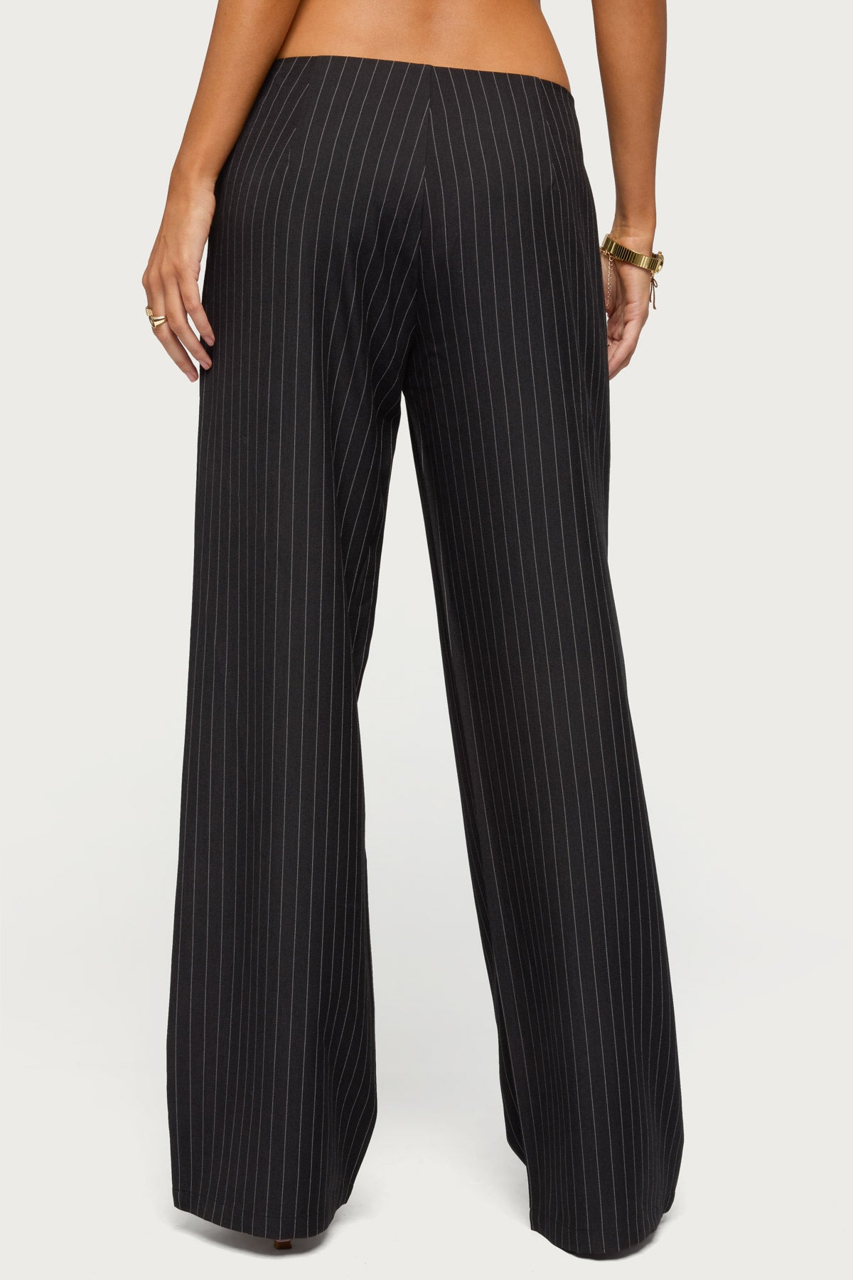 Kerie Pinstripe Low Rise Trousers