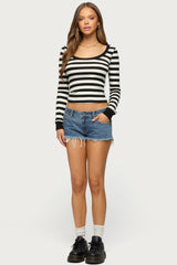 Rainey Striped Long Sleeve Top