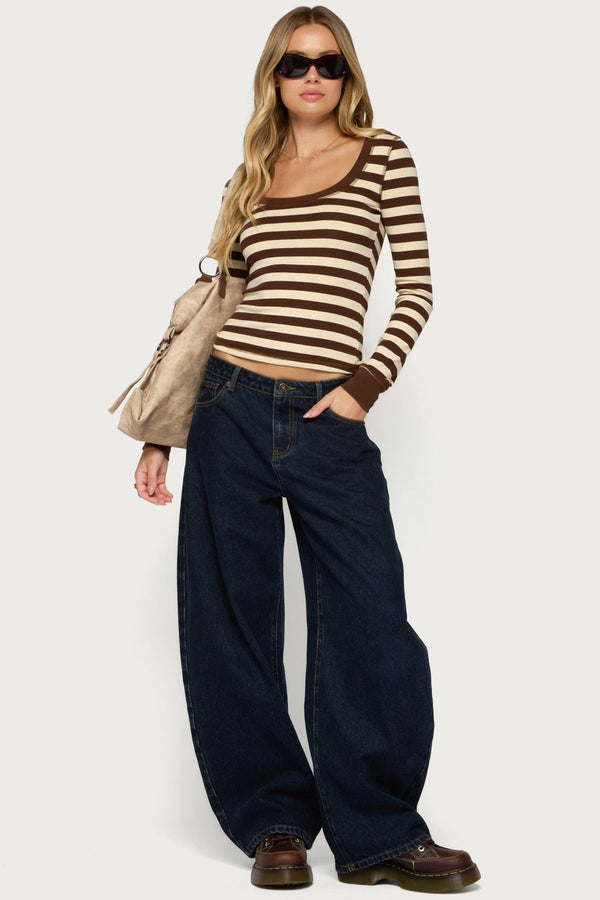 Rainey Striped Long Sleeve Top