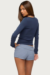 Doron V Neck Long Sleeve Top