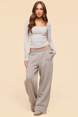 Hayden Square Neck Long Sleeve Top