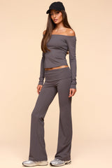 Tezia Off Shoulder Long Sleeve Top