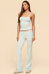 Oriane Foldover Flared Leggings