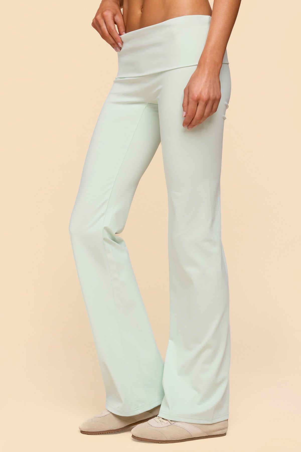 Oriane Foldover Flared Leggings