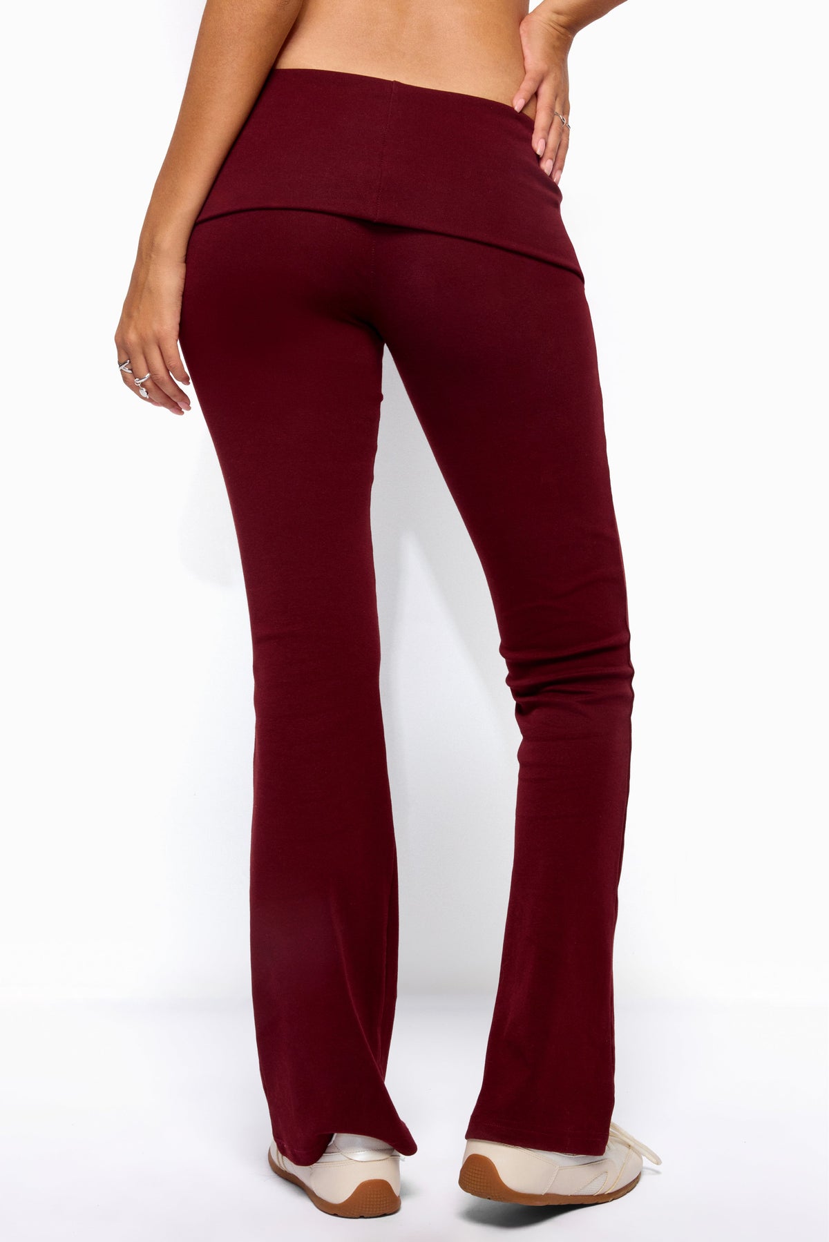 Ivanne Foldover Flared Trousers