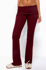 Ivanne Foldover Flared Trousers