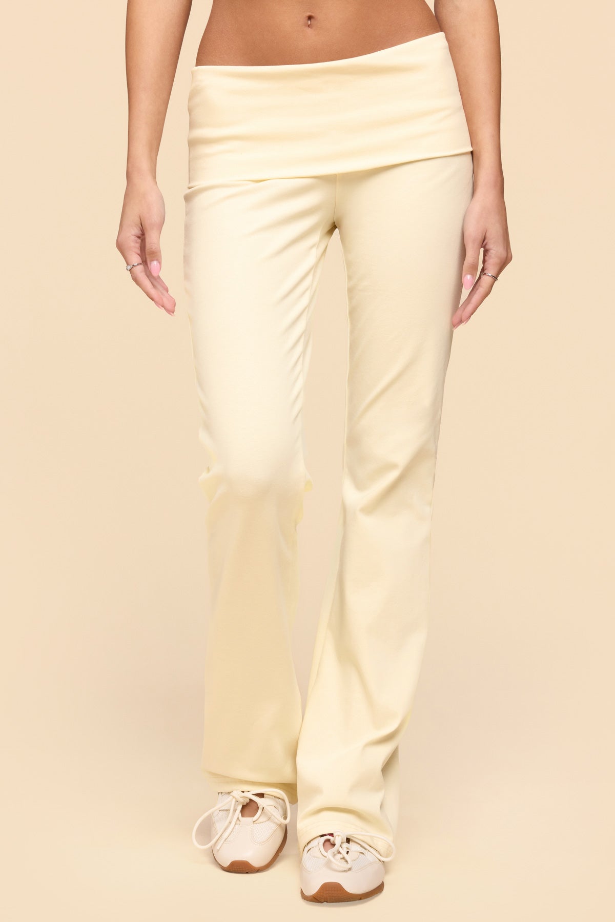 Ivanne Foldover Flared Trousers