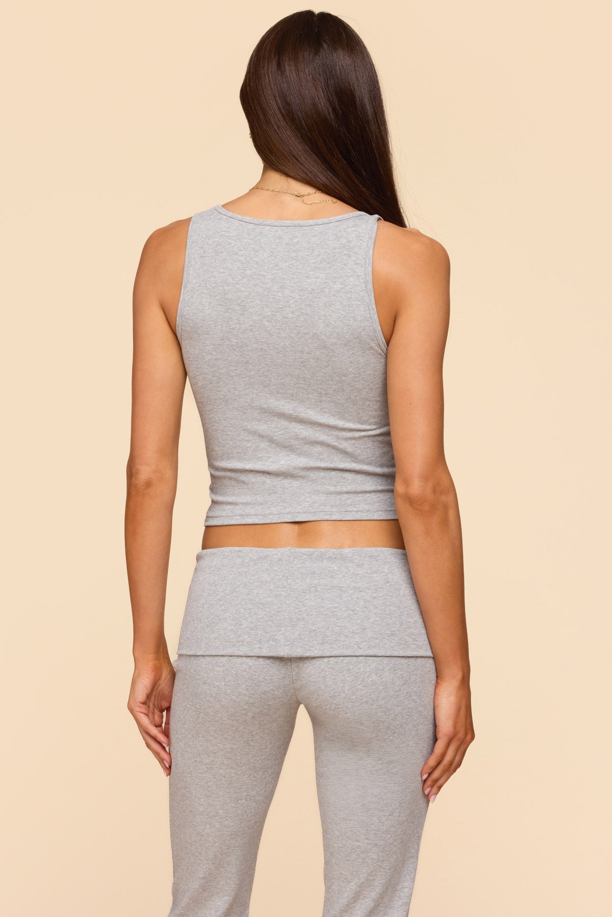 Linda Ribbed Scoop Neck Tank Top