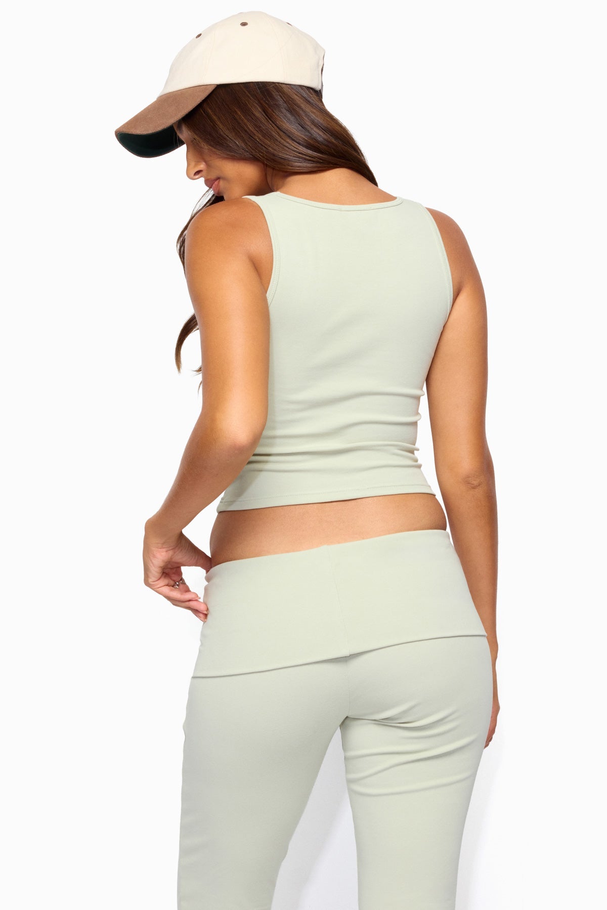 Linda Ribbed Scoop Neck Tank Top