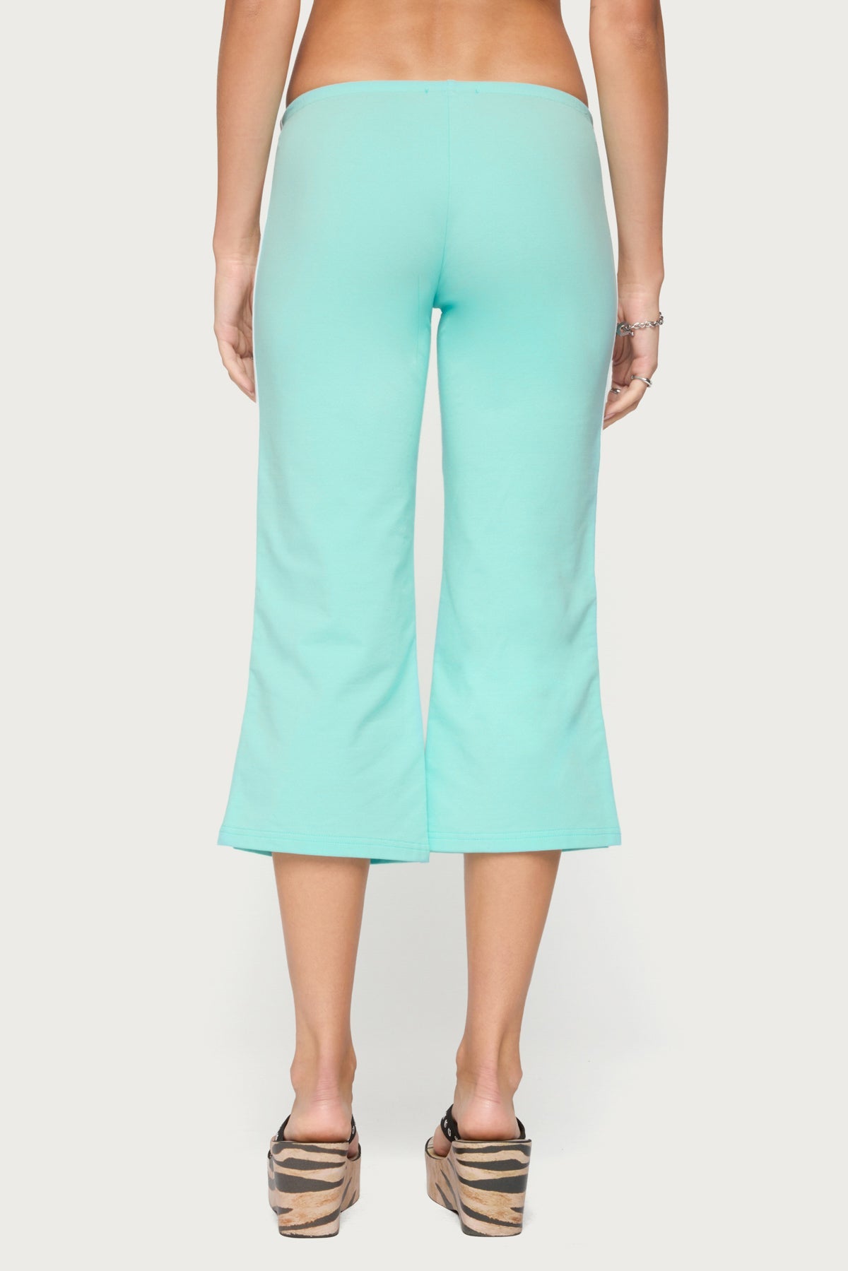 Milene Contrast French Terry Capri Trousers