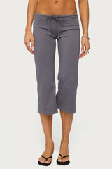 Milene Contrast French Terry Capri Trousers