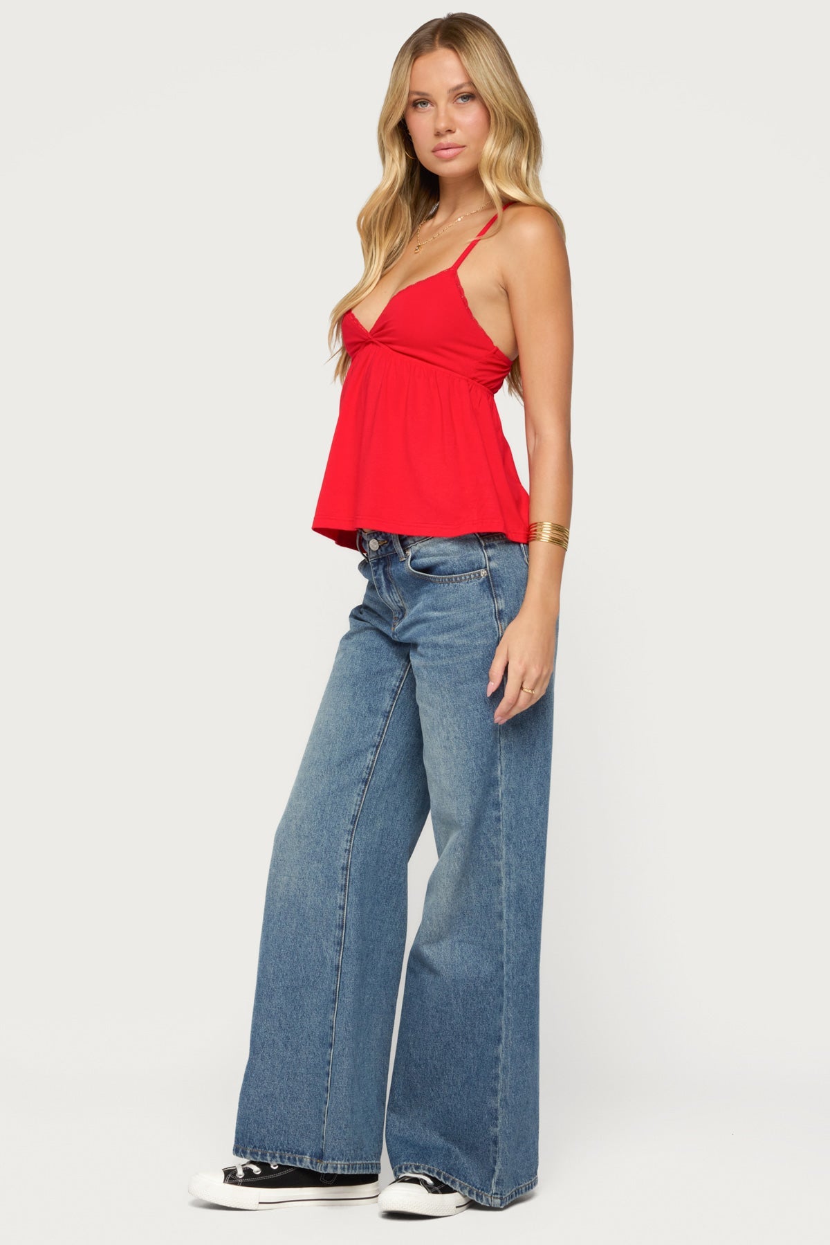 Belen Lacey Babydoll Top
