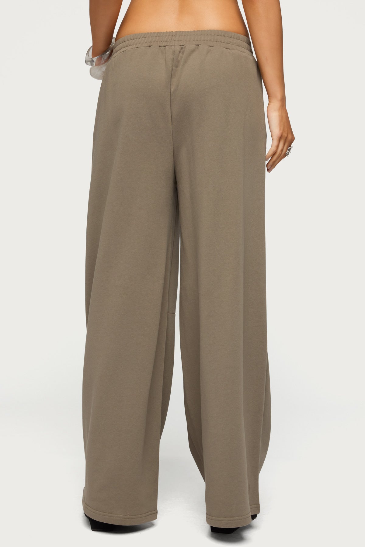 Zania Iridescent Button Joggers